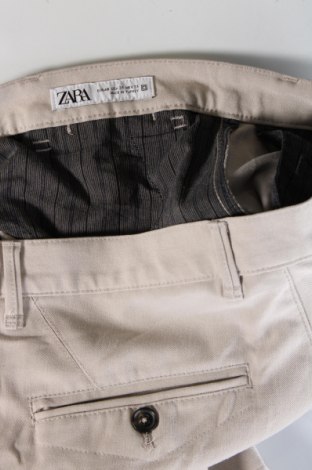 Pantaloni de bărbați Zara, Mărime XS, Culoare Ecru, Preț 29,99 Lei