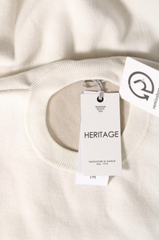 Męski sweter HERITAGE, Rozmiar L, Kolor Biały, Cena 583,99 zł