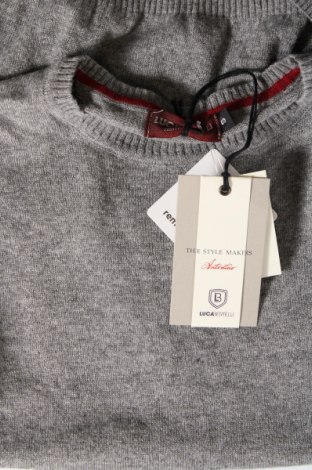 Herrenpullover Luca Bertelli, Größe S, Farbe Grau, Preis 55,49 €