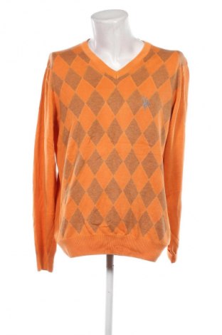 Herrenpullover U.S. Polo Assn., Größe L, Farbe Orange, Preis 26,49 €