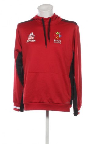 Herren Sweatshirt Adidas, Größe L, Farbe Rot, Preis 32,99 €