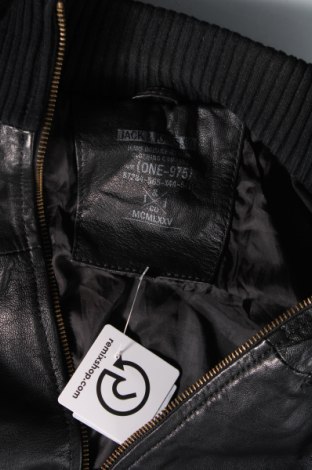 Herren Lederjacke Jack & Jones, Größe M, Farbe Schwarz, Preis € 32,99