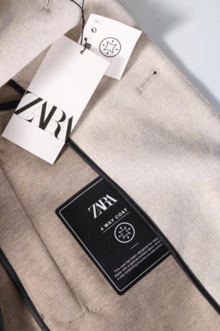 Ανδρικά παλτό Zara, Μέγεθος L, Χρώμα  Μπέζ, Τιμή 23,99 €