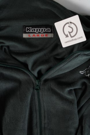 Ανδρική ζακέτα fleece Kappa, Μέγεθος L, Χρώμα Πράσινο, Τιμή 11,99 €