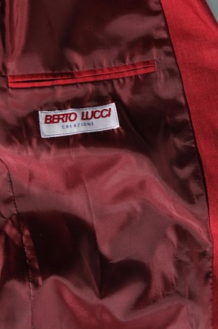 Herren Sakko Berto Lucci, Größe L, Farbe Rot, Preis € 31,99