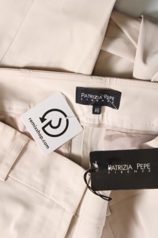 Pantaloni de femei Patrizia Pepe, Mărime L, Culoare Ecru, Preț 608,99 Lei