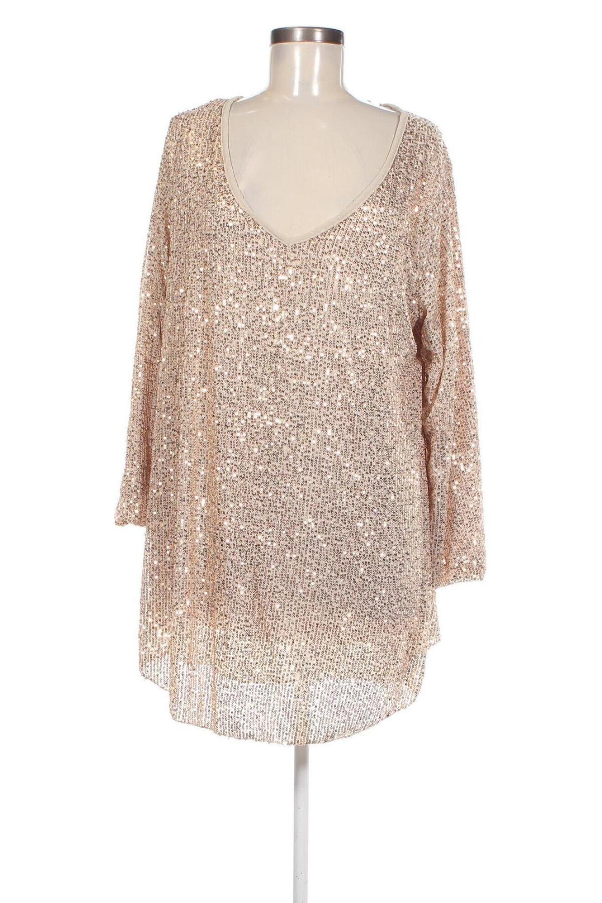 Damen Shirt, Größe XL, Farbe Golden, Preis 5,99 €