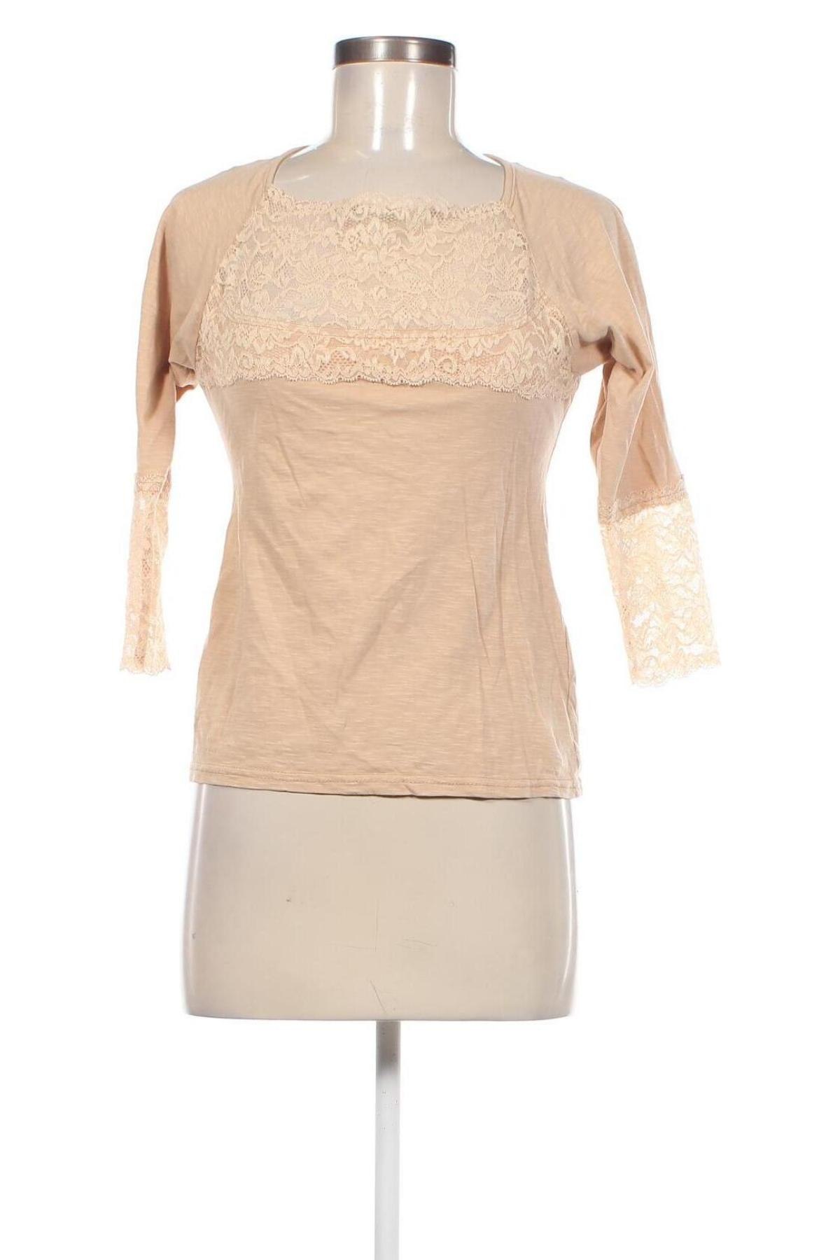 Damen Shirt, Größe S, Farbe Beige, Preis 5,99 €