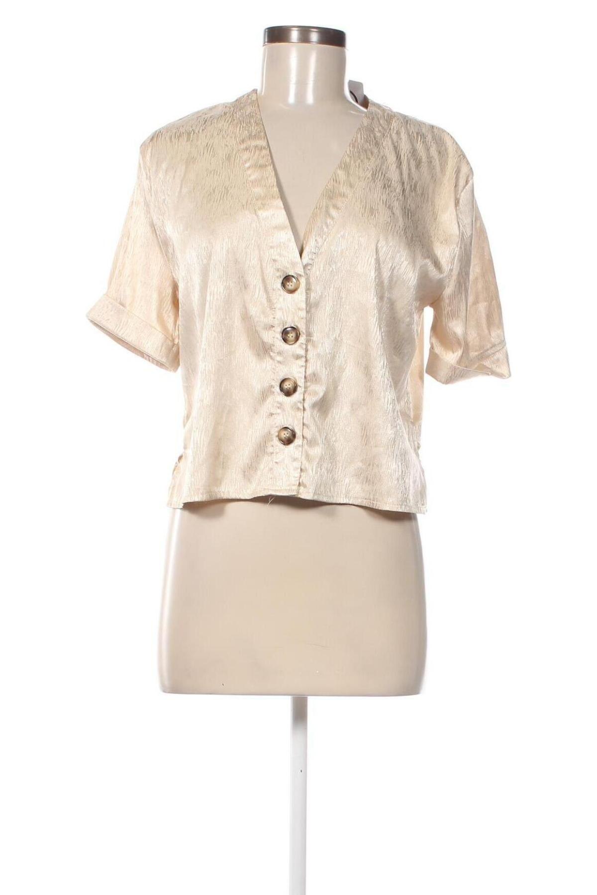 Damen Shirt Boohoo, Größe M, Farbe Golden, Preis € 6,99