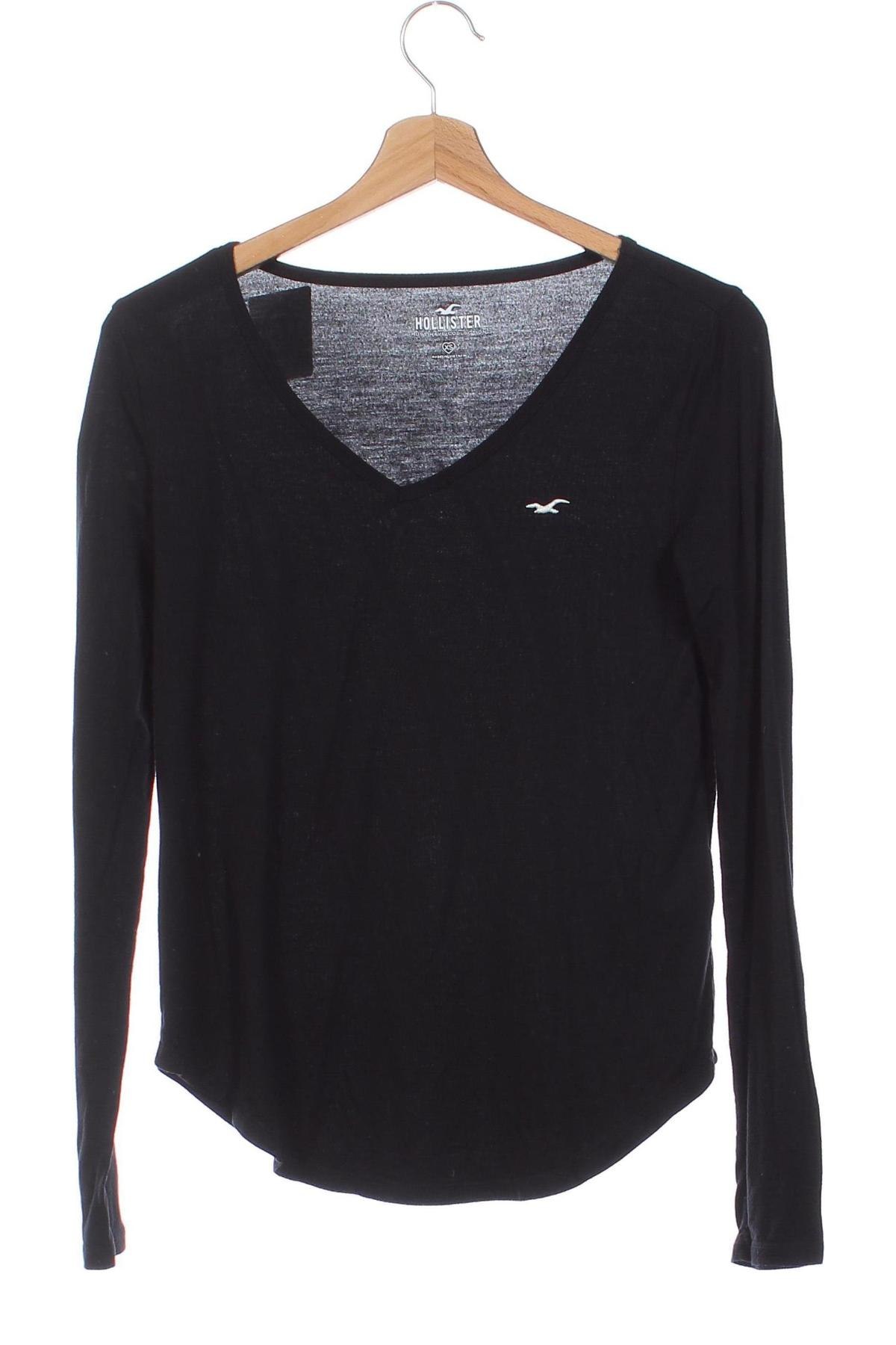 Damen Shirt Hollister, Größe XS, Farbe Schwarz, Preis 10,99 €