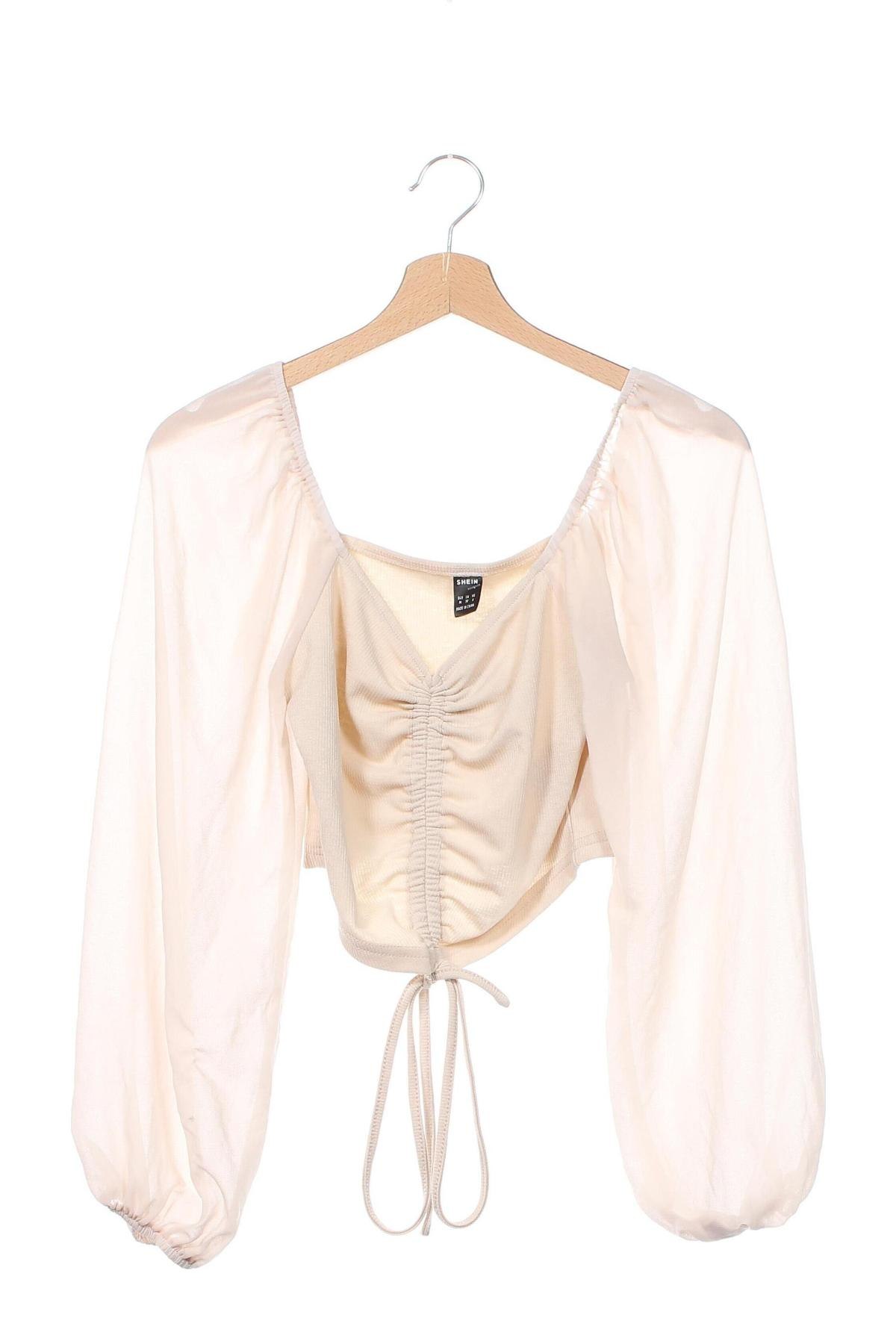 Damen Shirt SHEIN, Größe XS, Farbe Beige, Preis € 5,99