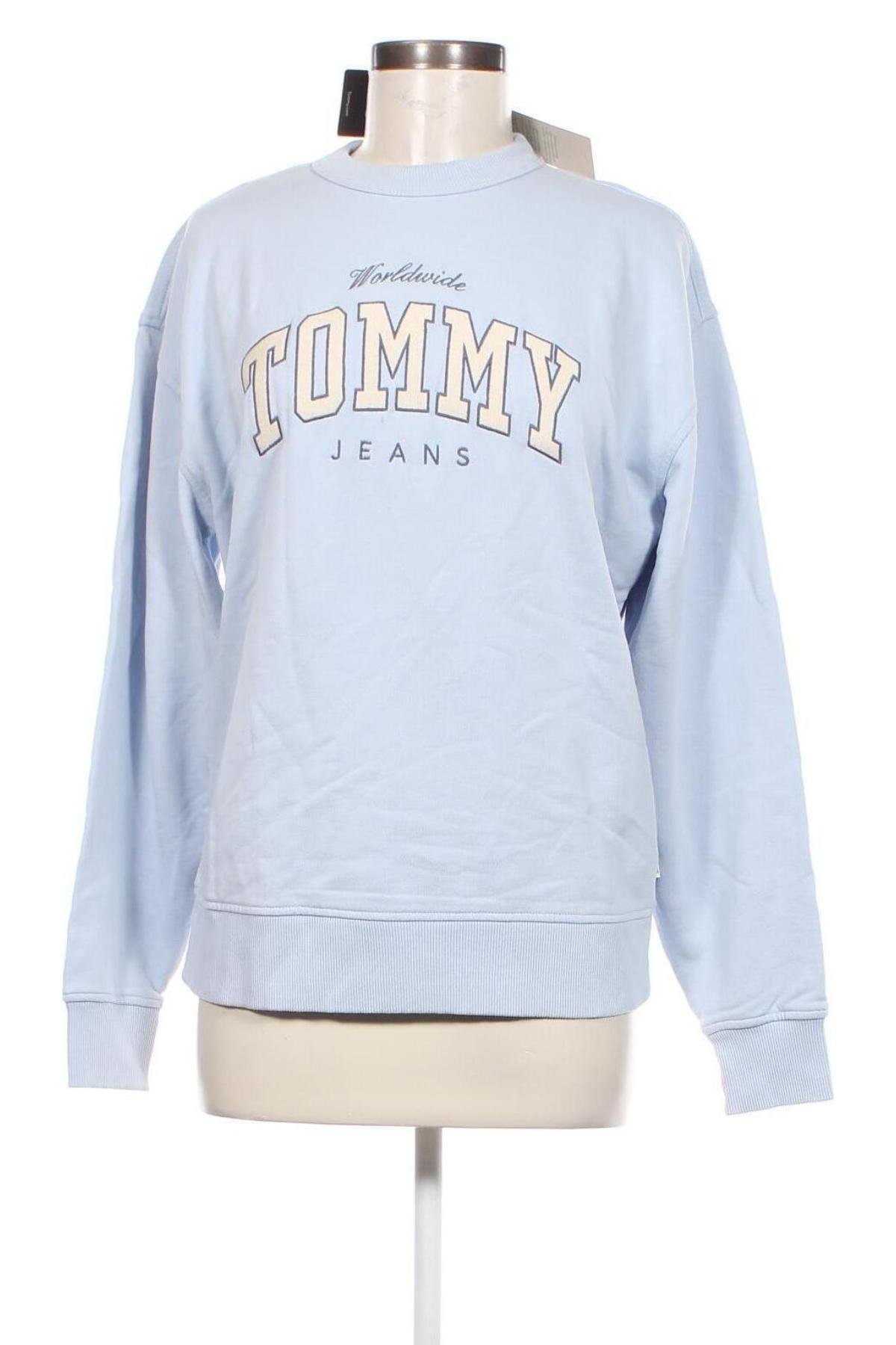 Bluzka damska Tommy Jeans, Rozmiar S, Kolor Niebieski, Cena 527,99 zł