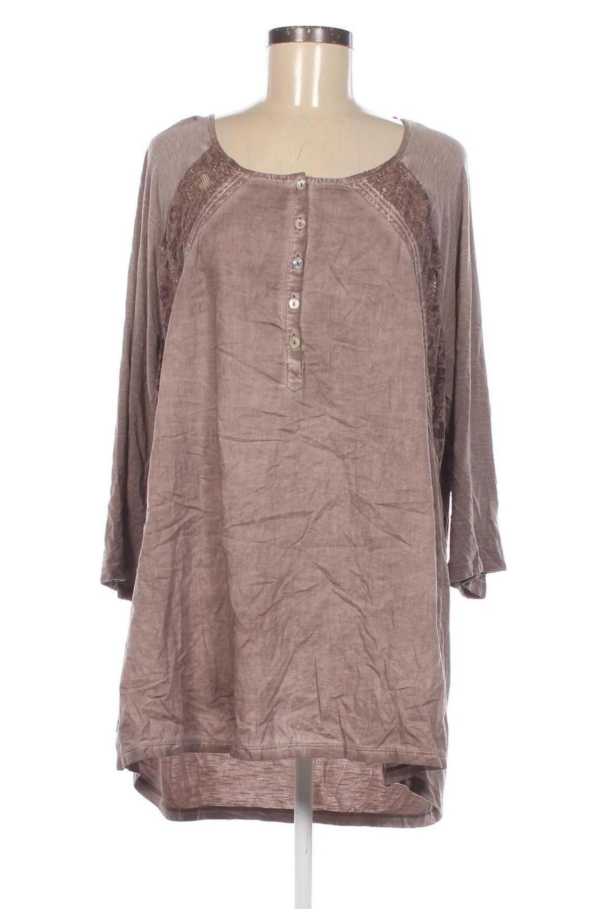 Damen Shirt Ulla Popken, Größe XXL, Farbe Aschrosa, Preis € 12,49