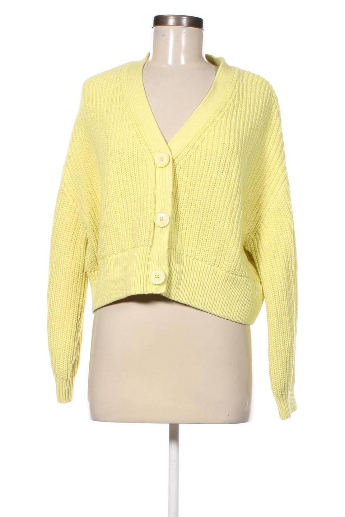 Cardigan de damă Amisu, Mărime M, Culoare Galben, Preț 47,99 Lei