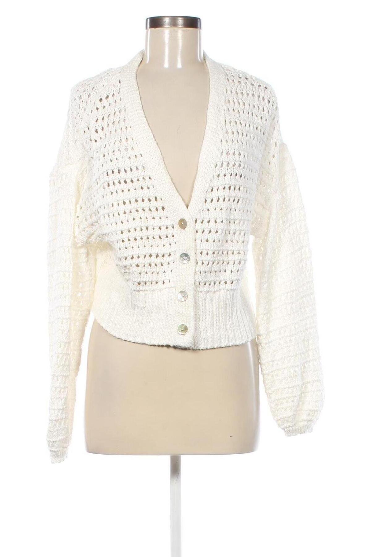 Cardigan de damă Amisu, Mărime S, Culoare Alb, Preț 28,99 Lei