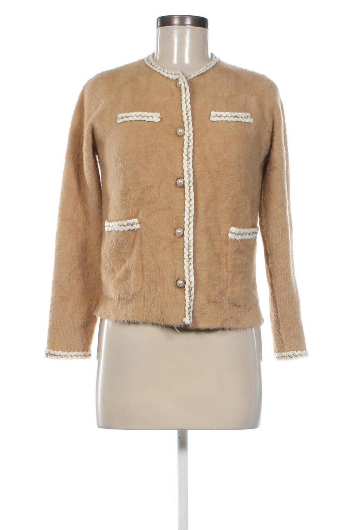 Damen Strickjacke Bluoltre, Größe S, Farbe Beige, Preis € 11,49