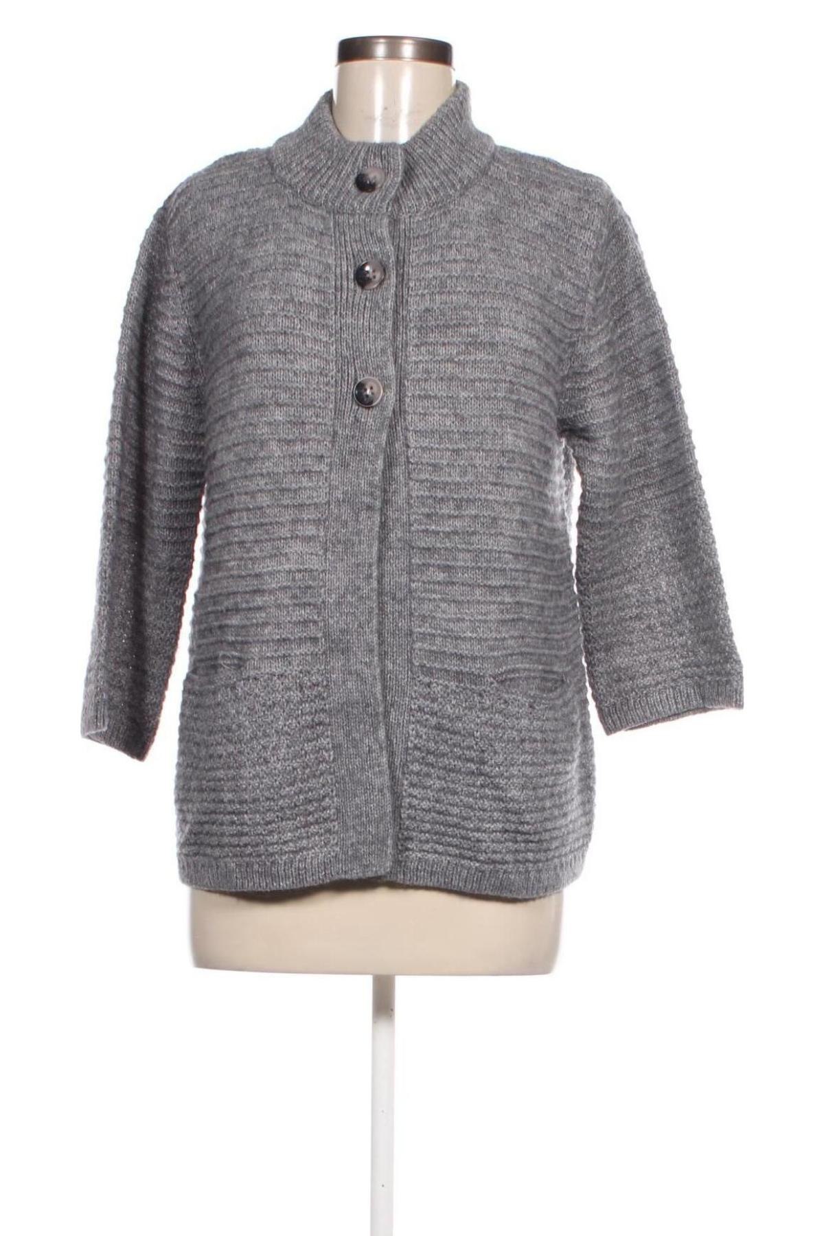 Damen Strickjacke Gerry Weber, Größe L, Farbe Grau, Preis 15,99 €