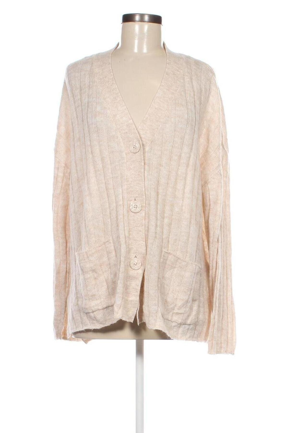 Cardigan de damă H&M, Mărime M, Culoare Bej, Preț 38,99 Lei