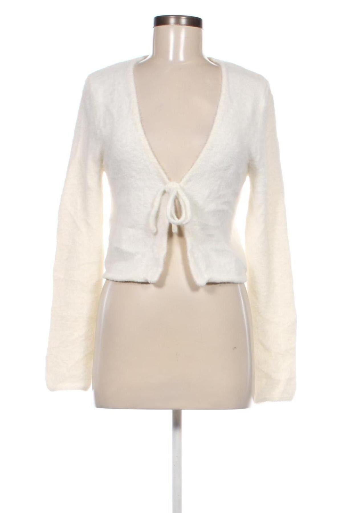 Cardigan de damă H&M Divided, Mărime M, Culoare Alb, Preț 43,99 Lei