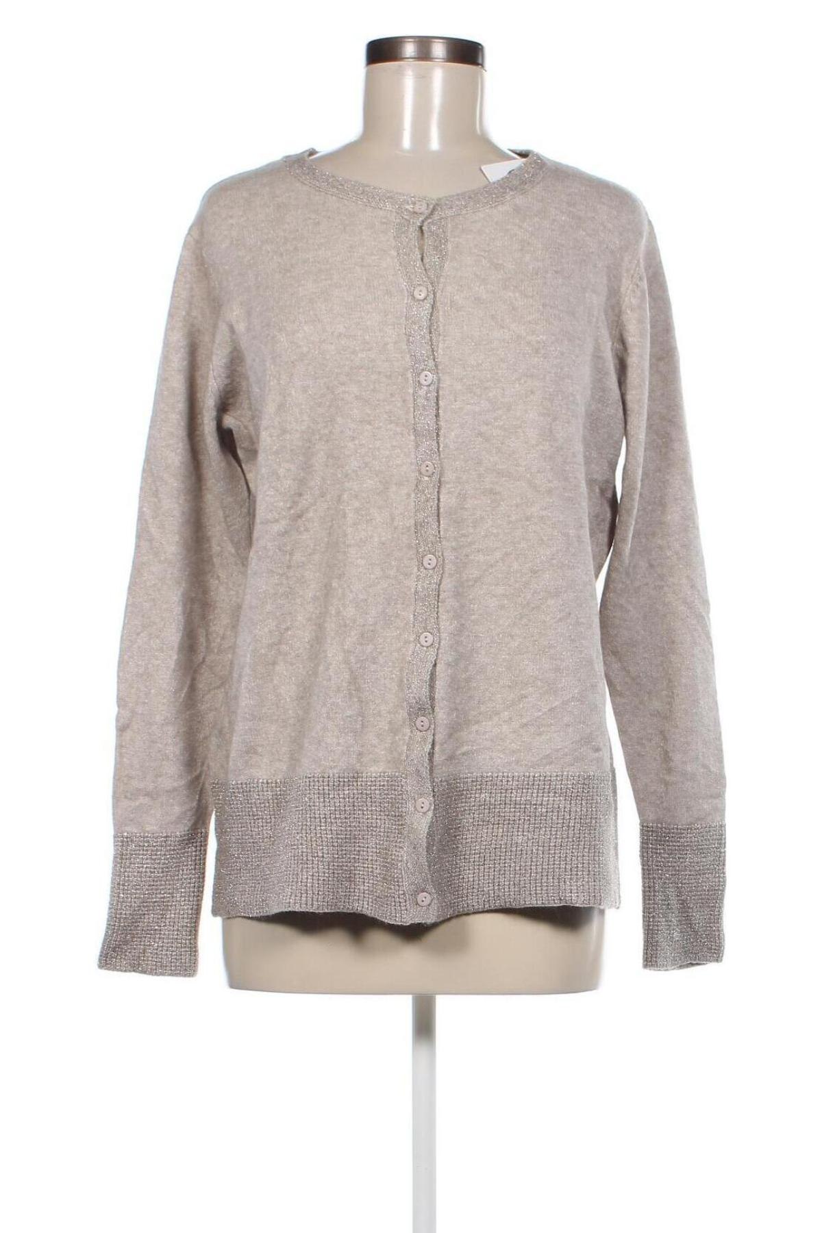 Damen Strickjacke Just Woman, Größe XL, Farbe Beige, Preis 8,49 €