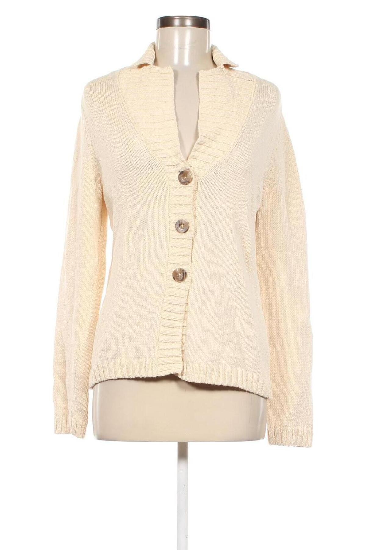 Damen Strickjacke Lands' End, Größe S, Farbe Ecru, Preis € 11,49