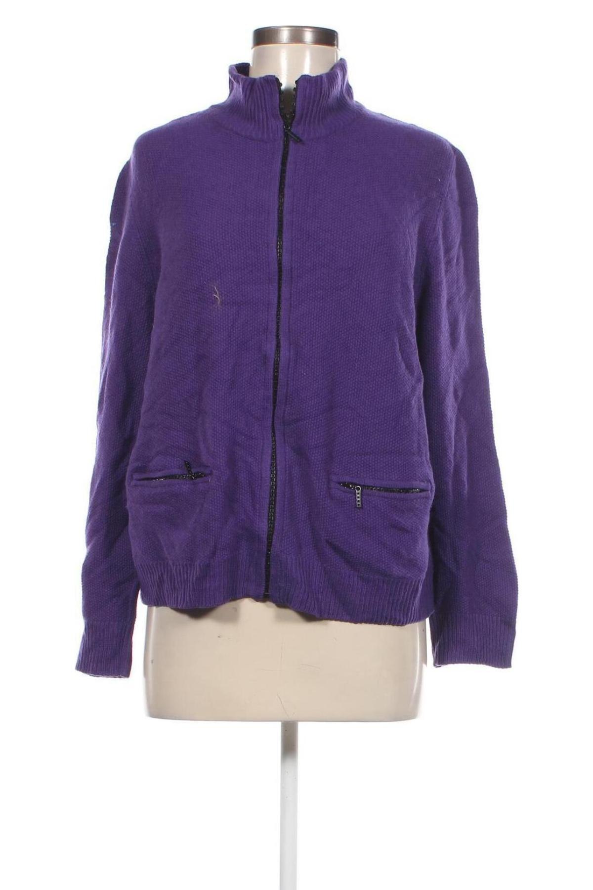 Damen Strickjacke Les Copains, Größe XXL, Farbe Lila, Preis € 7,49