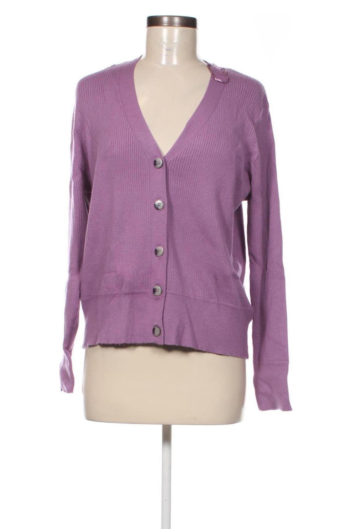 Damen Strickjacke Marks & Spencer, Größe XL, Farbe Lila, Preis 9,99 €