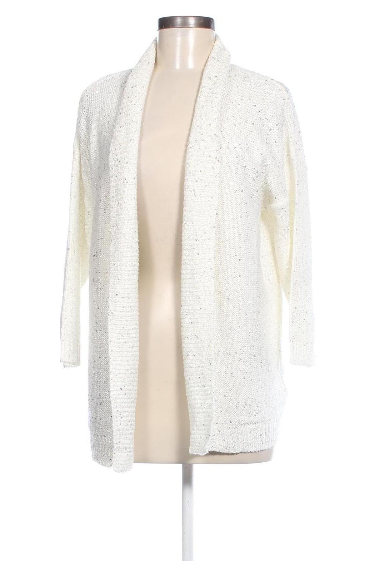 Cardigan de damă Piazza Italia, Mărime L, Culoare Alb, Preț 52,99 Lei