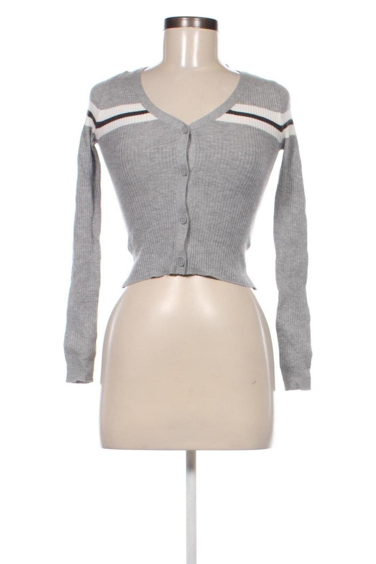 Damen Strickjacke Pull&Bear, Größe S, Farbe Grau, Preis 8,49 €