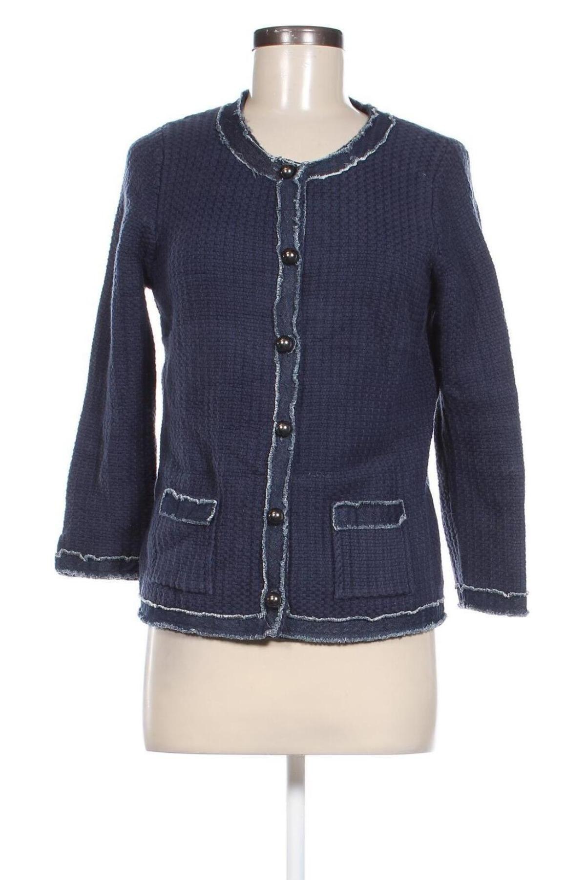 Cardigan de damă Sisley, Mărime L, Culoare Albastru, Preț 81,99 Lei