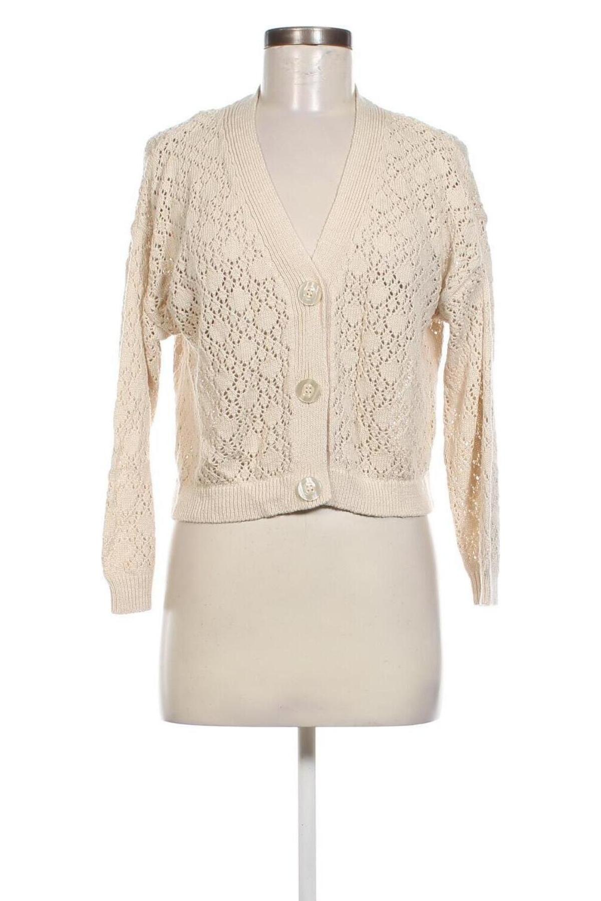 Damen Strickjacke Stradivarius, Größe XS, Farbe Beige, Preis € 20,49