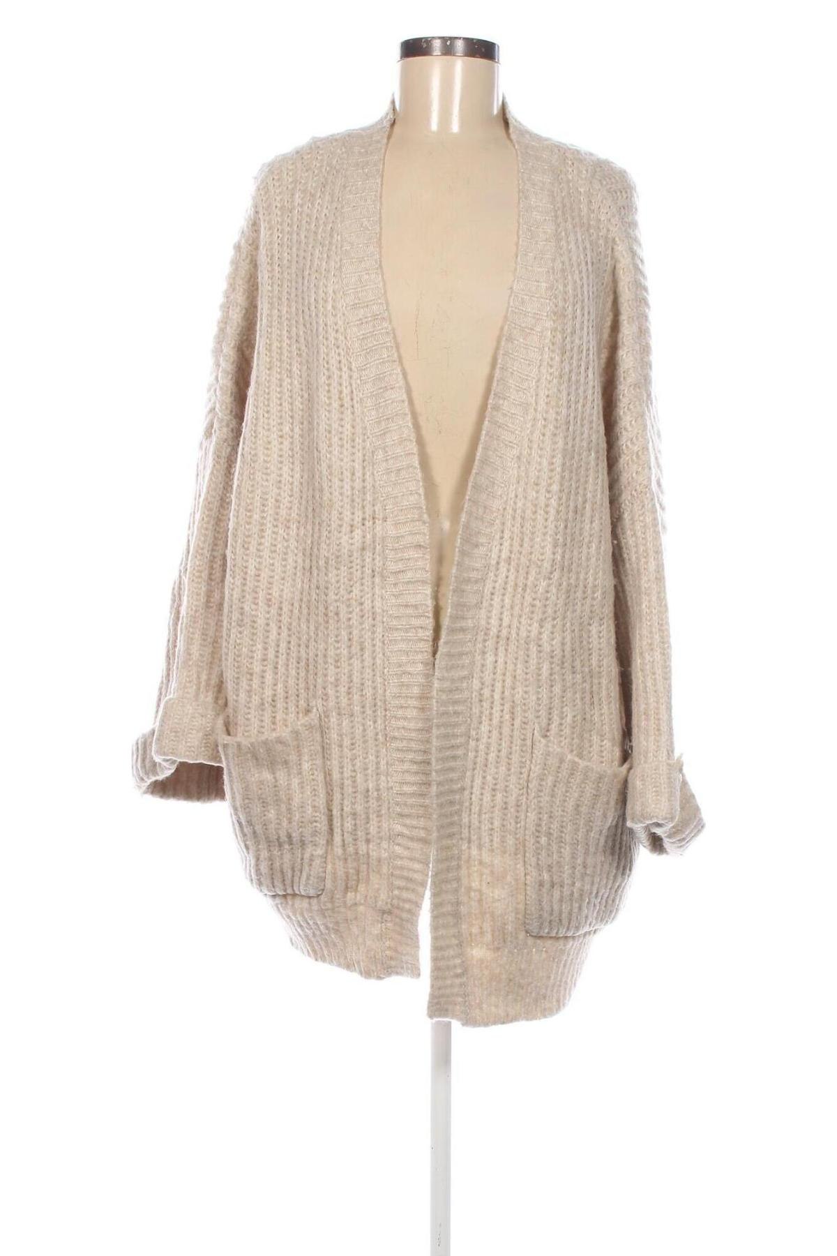 Damen Strickjacke Zara Knitwear, Größe S, Farbe Beige, Preis 10,99 €