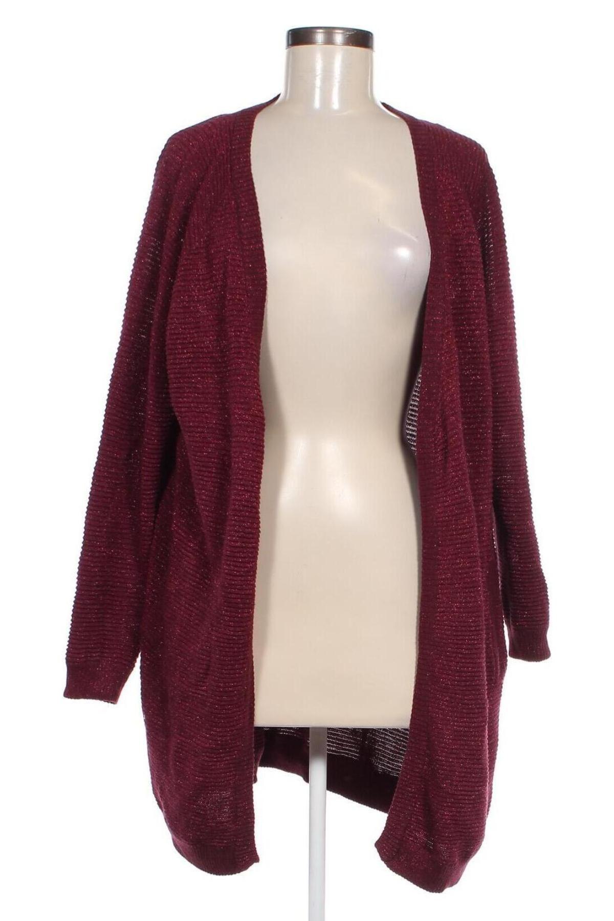 Cardigan de damă Zizzi, Mărime XL, Culoare Roșu, Preț 47,99 Lei