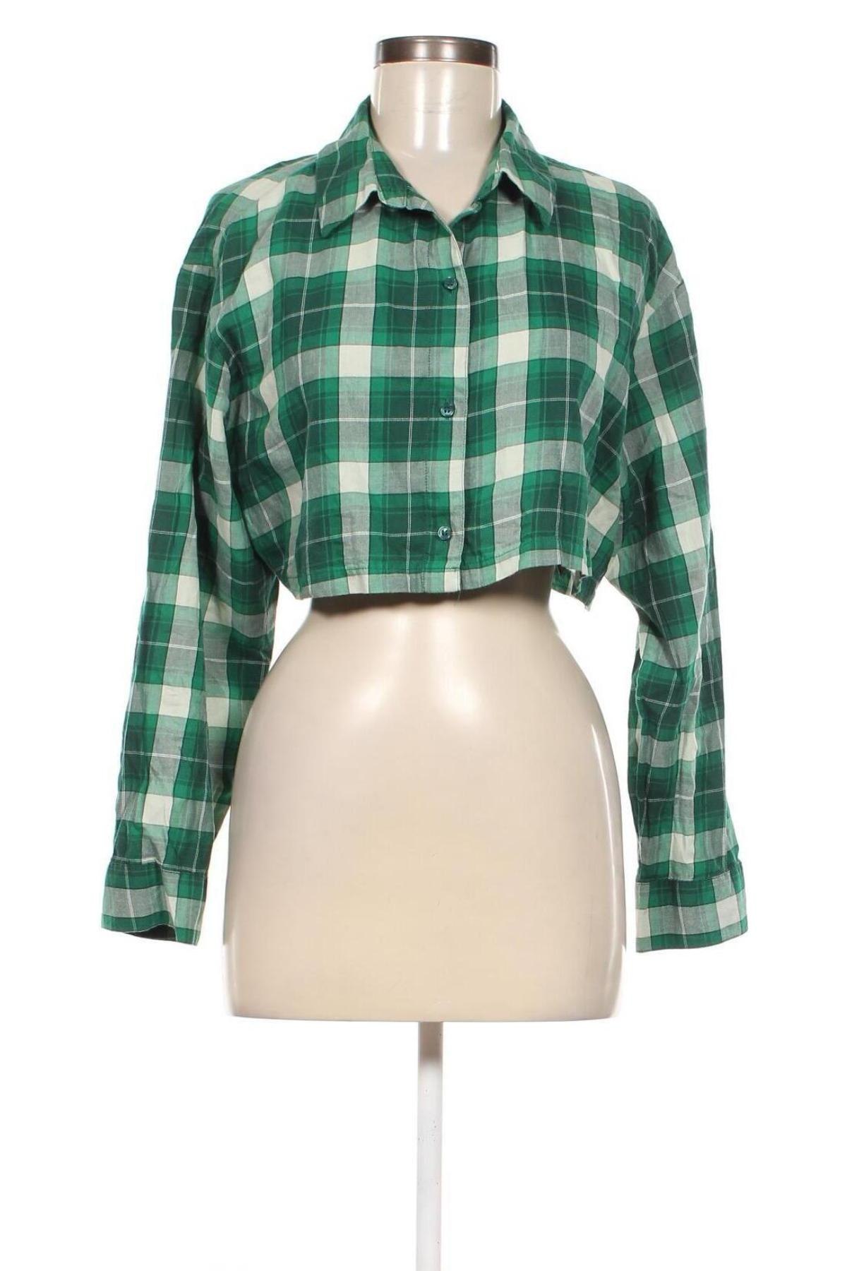 Cămașă de femei H&M Divided, Mărime M, Culoare Verde, Preț 38,99 Lei