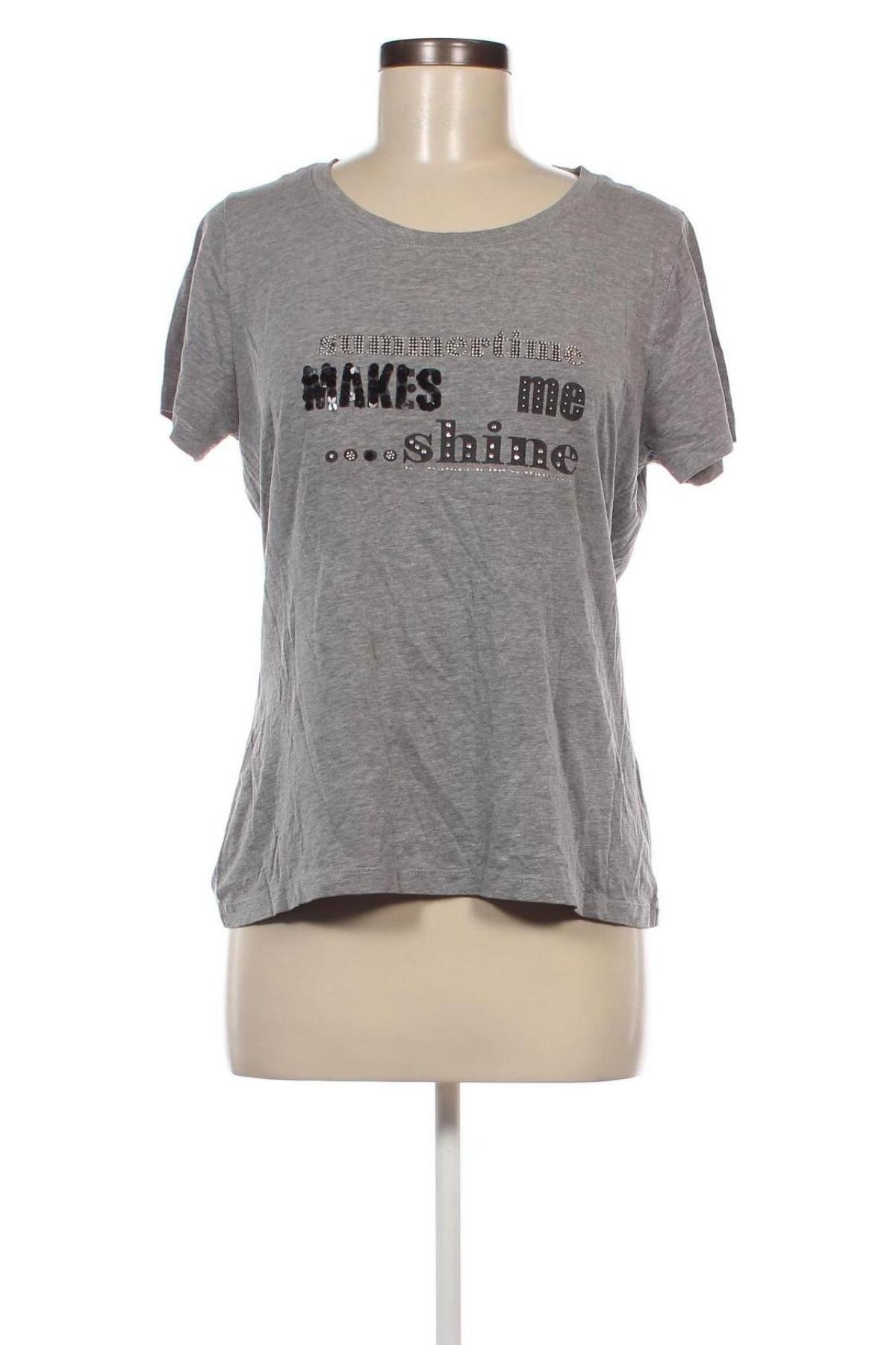 Damen T-Shirt, Größe L, Farbe Grau, Preis € 9,49