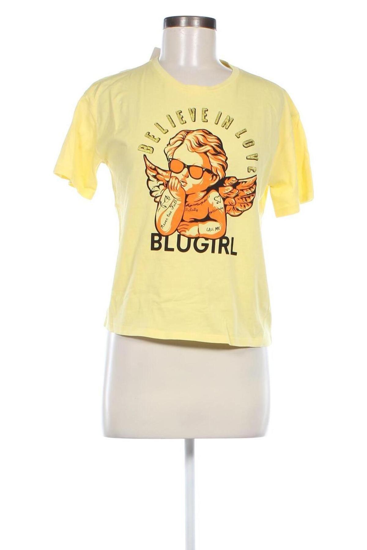 Tricou de femei Blugirl, Mărime S, Culoare Galben, Preț 177,99 Lei