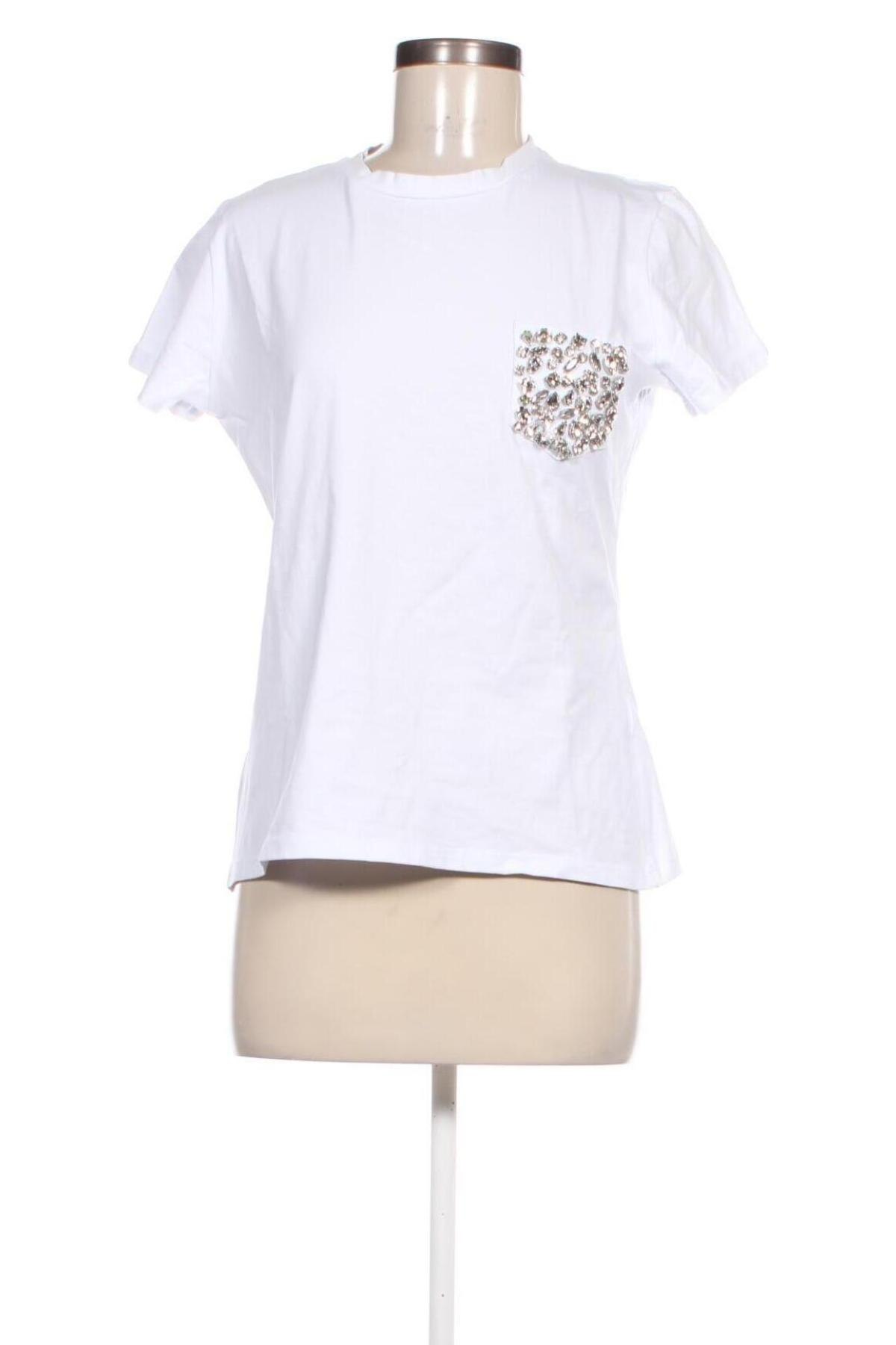 Damen T-Shirt Blumarine, Größe M, Farbe Weiß, Preis 99,99 €