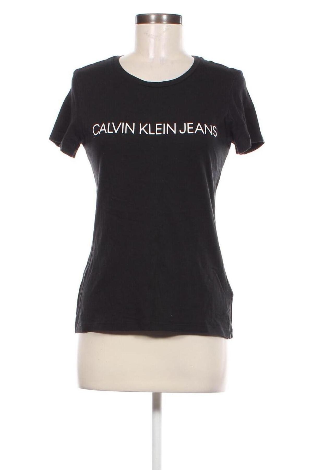 Damski T-shirt Calvin Klein Jeans, Rozmiar S, Kolor Czarny, Cena 48,99 zł