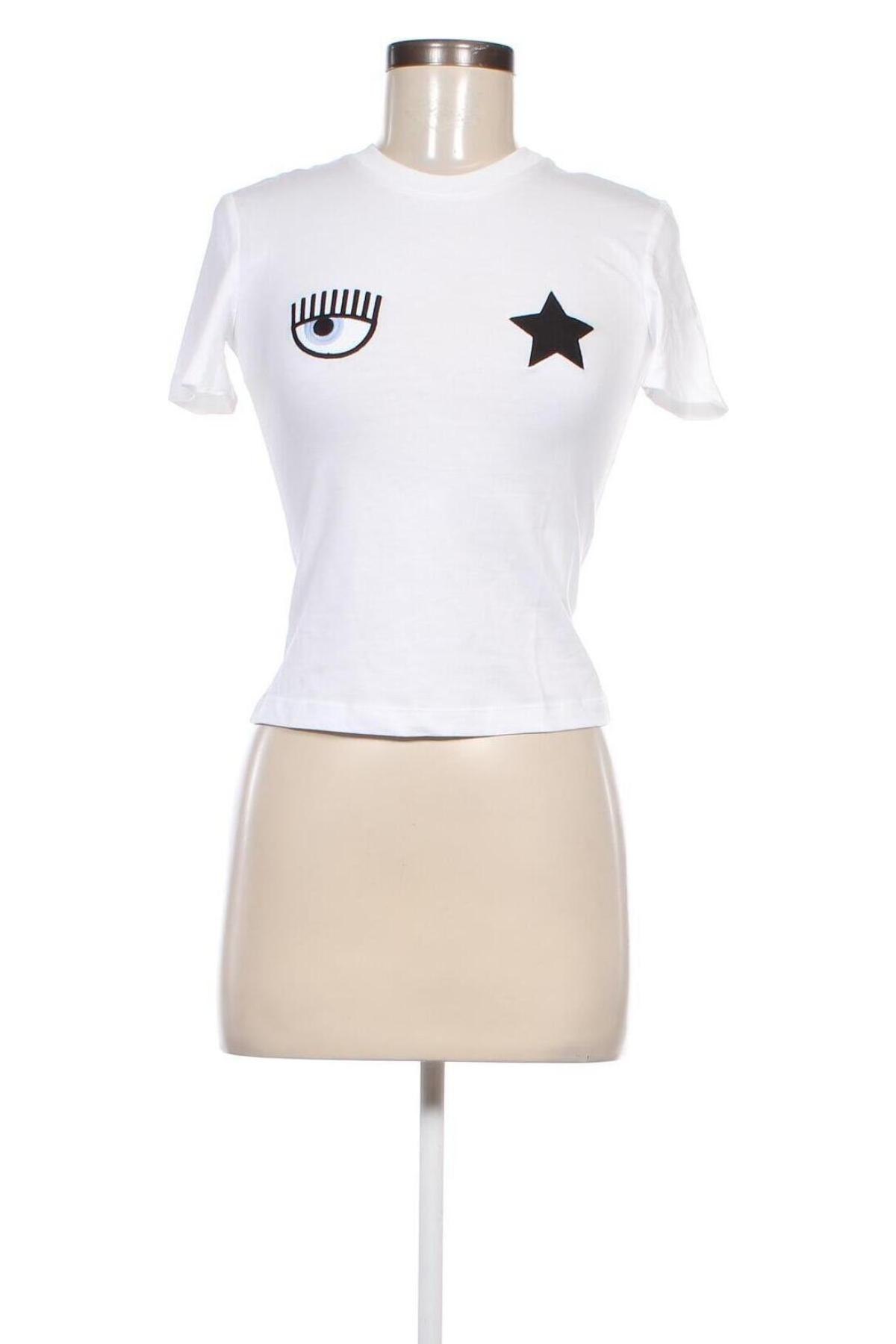 Damski T-shirt Chiara Ferragni, Rozmiar XS, Kolor Biały, Cena 191,99 zł