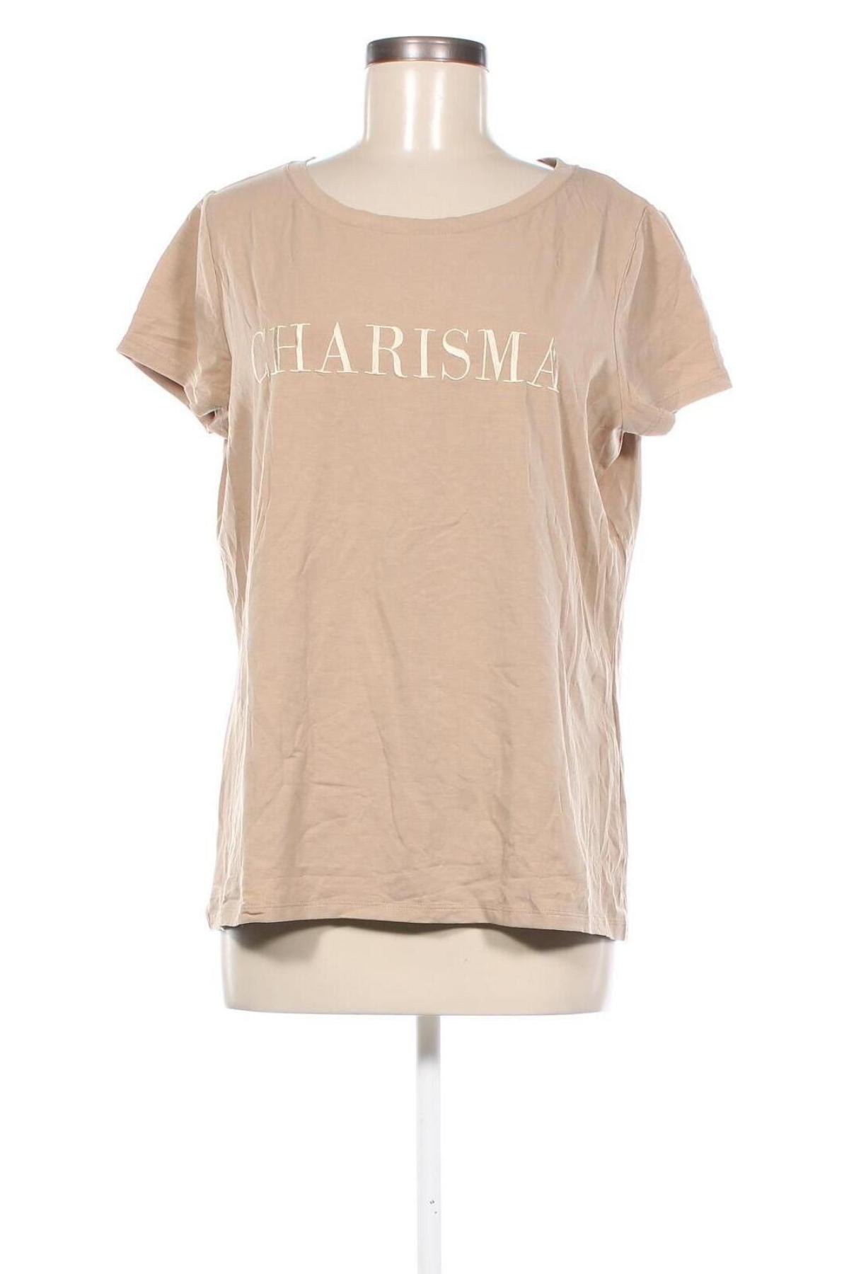 Damen T-Shirt Comma,, Größe M, Farbe Beige, Preis 18,49 €