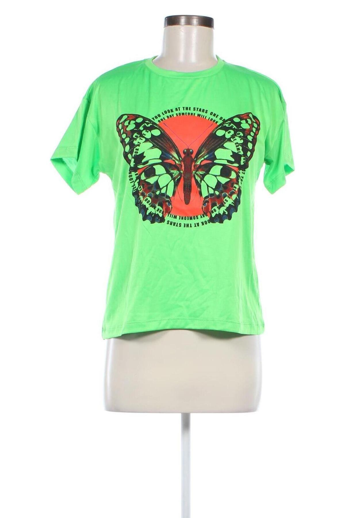 Tricou de femei Frankie Morello, Mărime XS, Culoare Verde, Preț 213,99 Lei