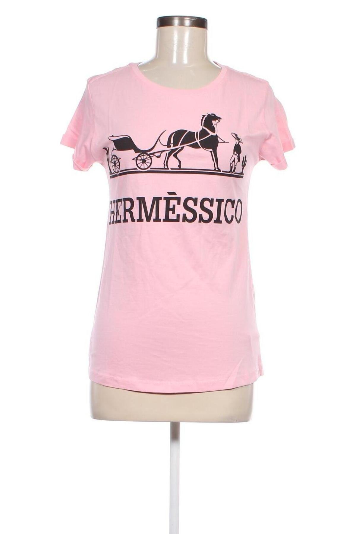 Damen T-Shirt Happines, Größe M, Farbe Rosa, Preis 16,49 €