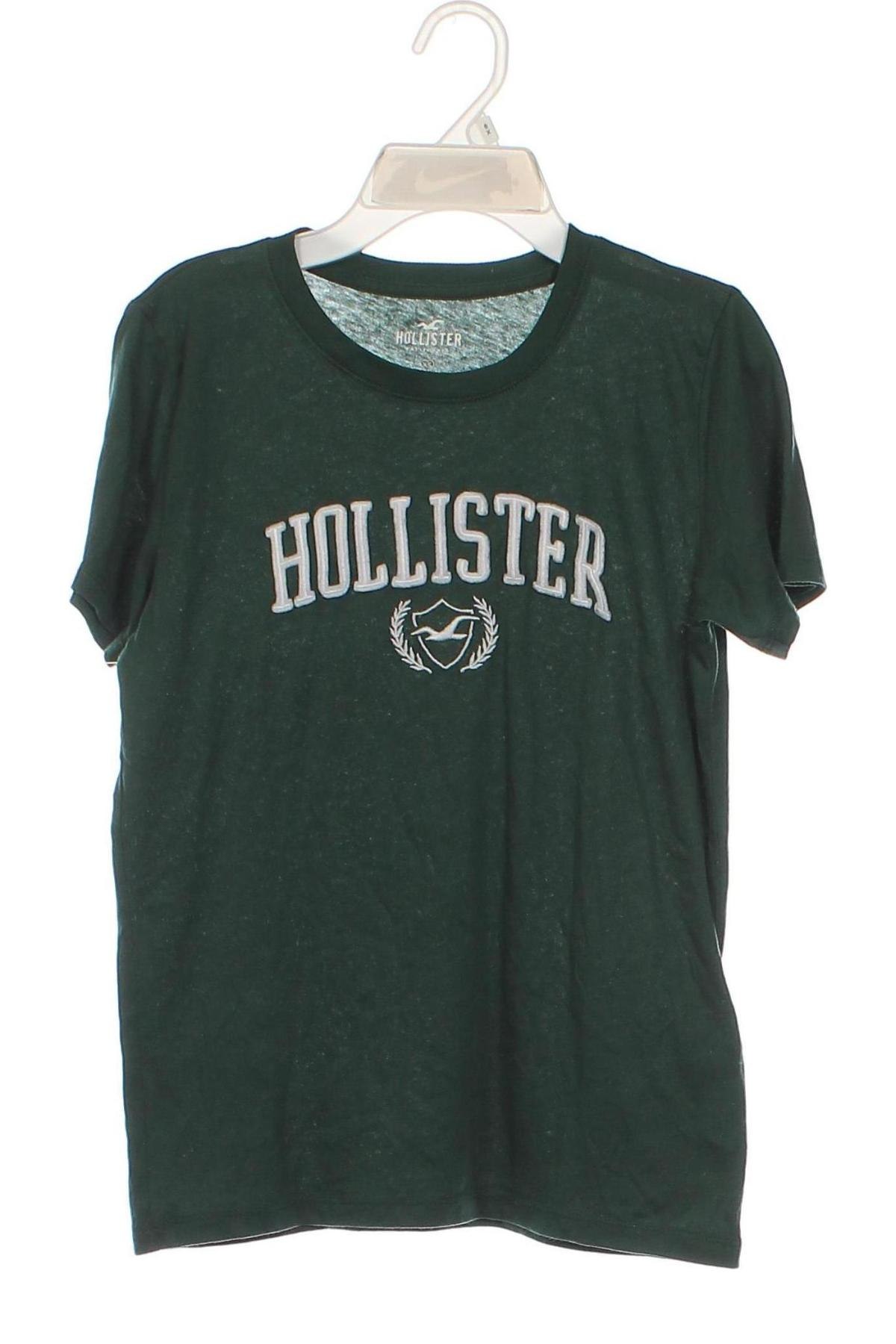 Damski T-shirt Hollister, Rozmiar XS, Kolor Zielony, Cena 24,99 zł