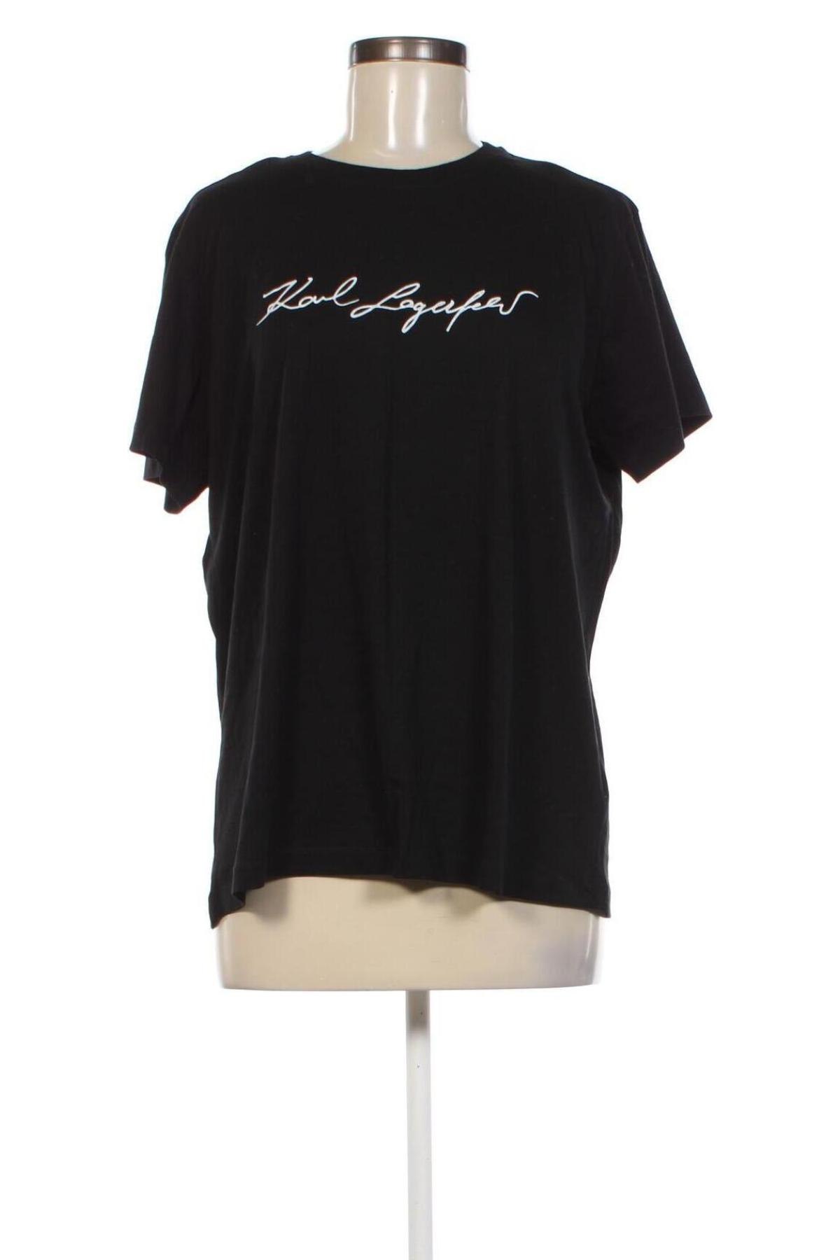 Γυναικείο t-shirt Karl Lagerfeld, Μέγεθος XXL, Χρώμα Μαύρο, Τιμή 50,99 €