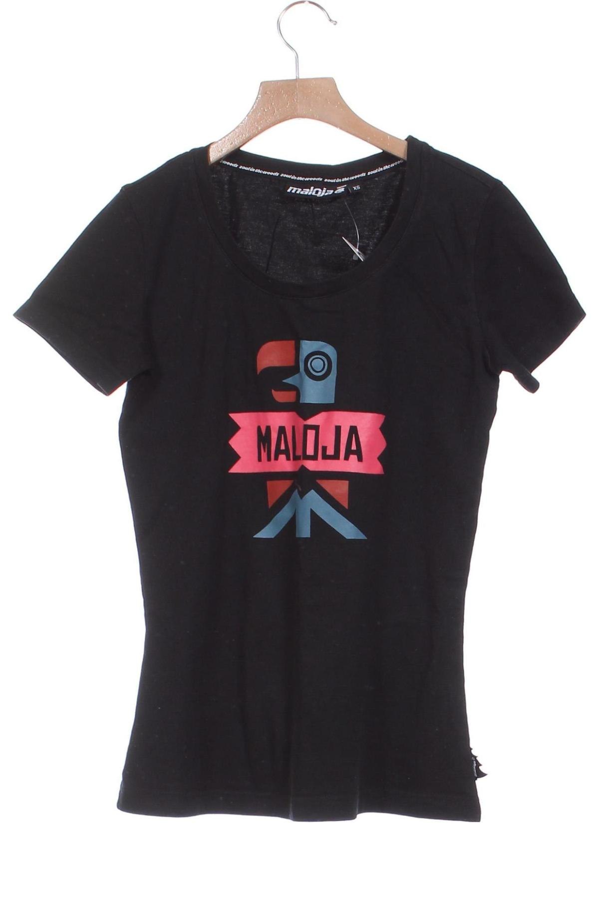 Damen T-Shirt Maloja, Größe XS, Farbe Schwarz, Preis € 10,99