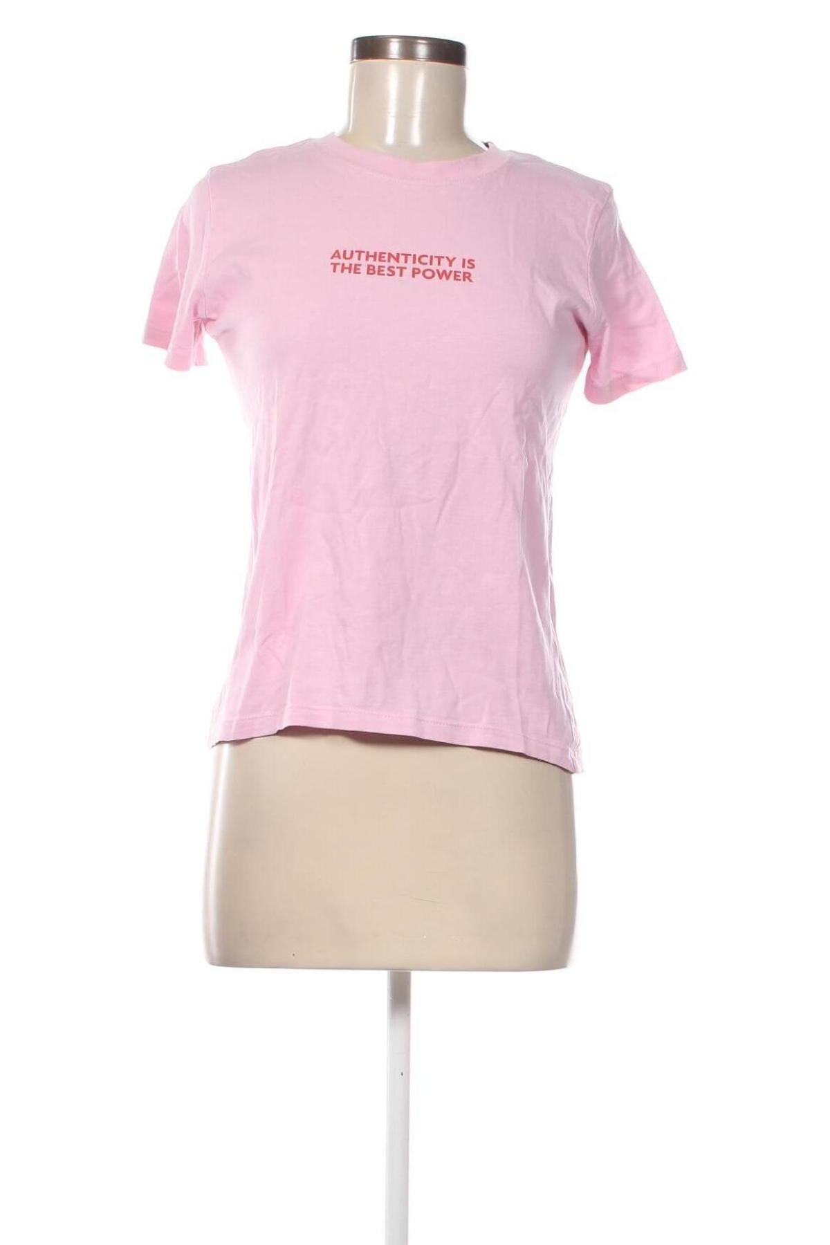 Damen T-Shirt Pull&Bear, Größe S, Farbe Rosa, Preis € 5,99