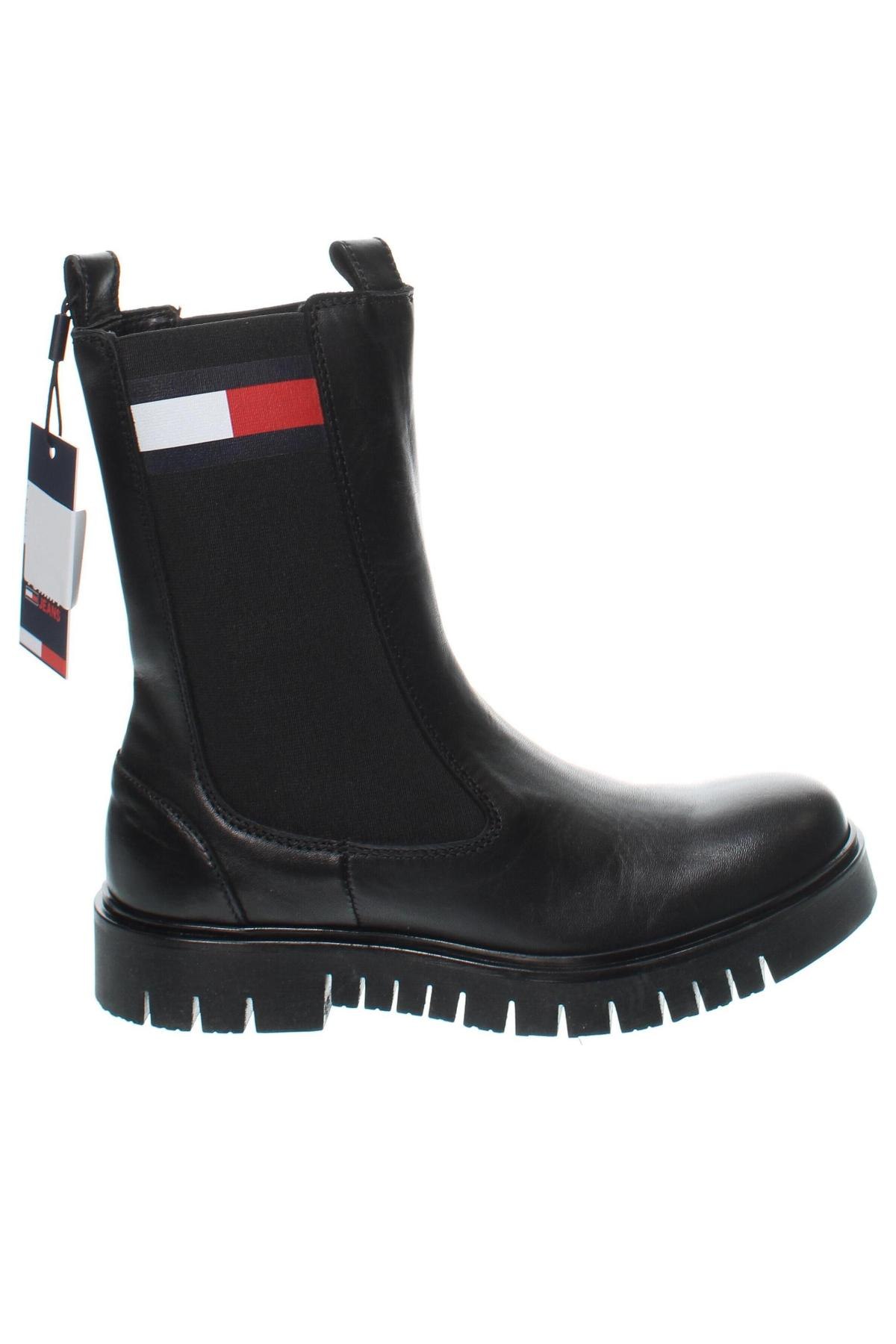 Botine de damă Tommy Jeans, Mărime 37, Culoare Negru, Preț 603,99 Lei