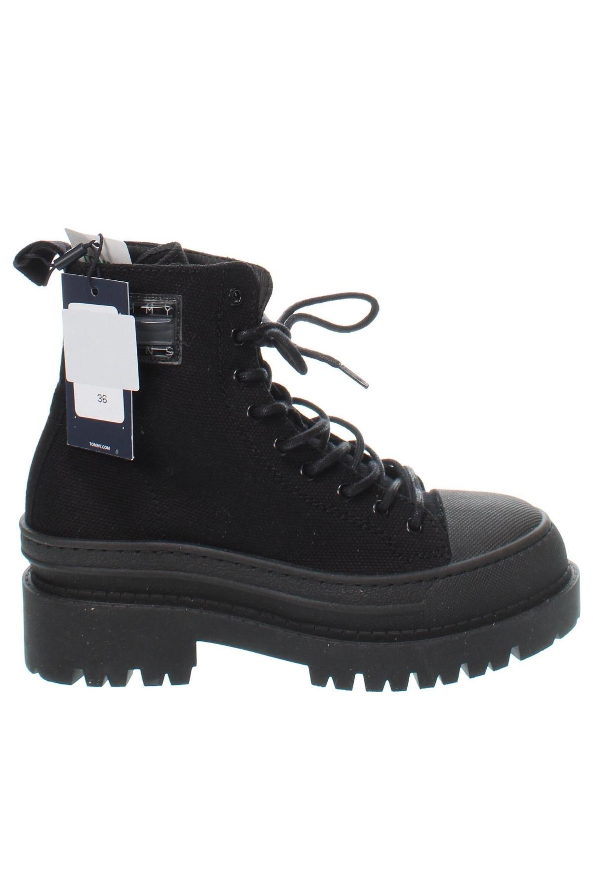 Damen Stiefeletten Tommy Jeans, Größe 36, Farbe Schwarz, Preis 129,99 €