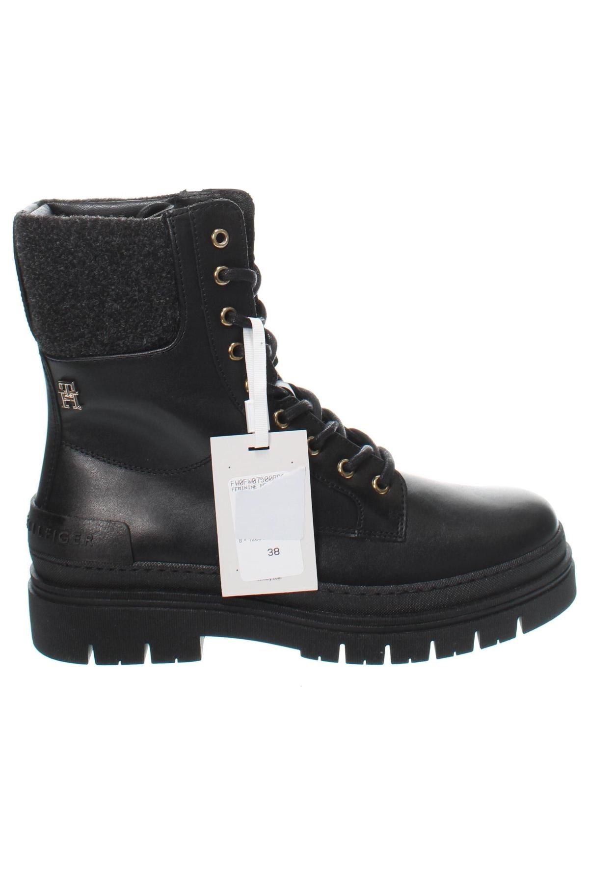 Botine de damă Tommy Hilfiger, Mărime 38, Culoare Negru, Preț 710,99 Lei