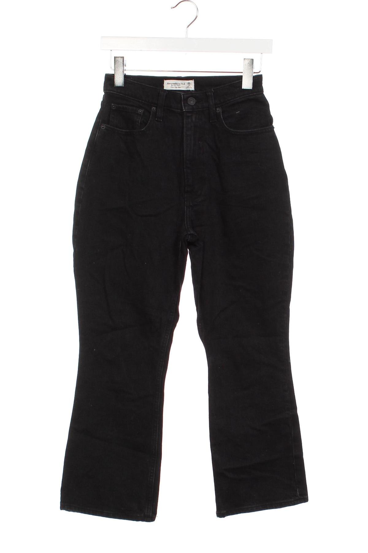 Blugi de femei Abercrombie & Fitch, Mărime XS, Culoare Negru, Preț 123,99 Lei